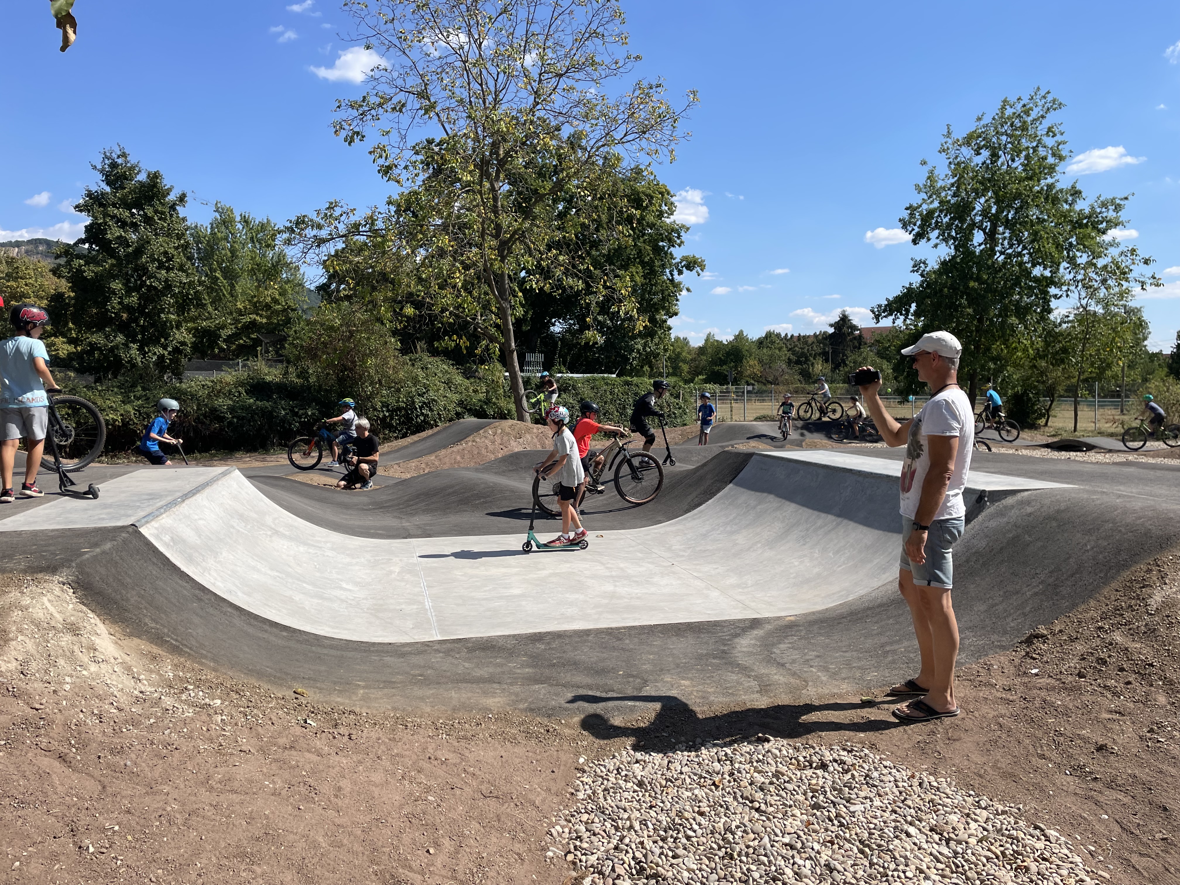 Die neue Pumptrack Anlage in Schriesheim