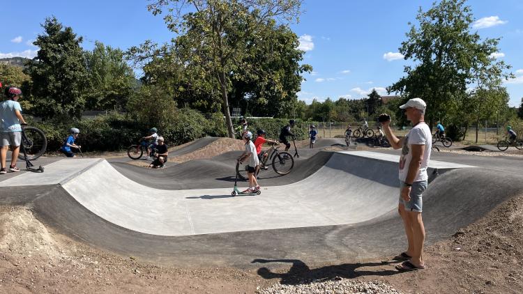 Die neue Pumptrack Anlage in Schriesheim