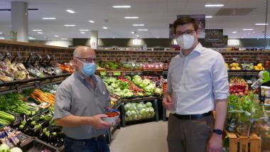 Tim Nusser, rechts, mit Volker Zeilfelder